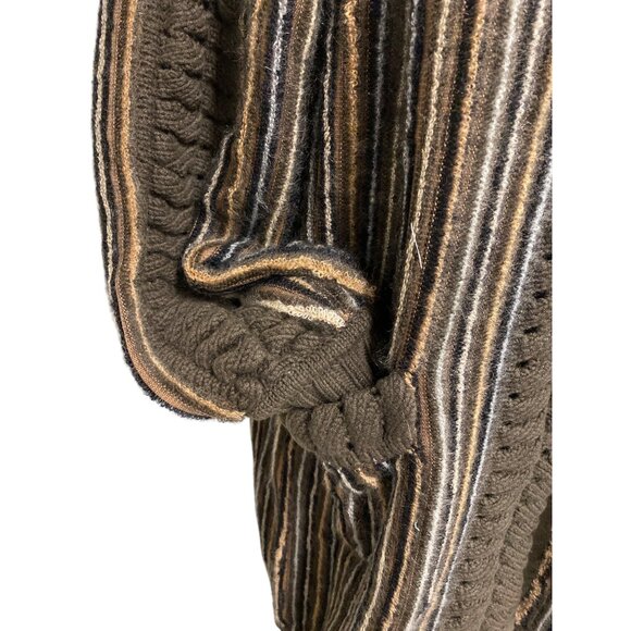 Missoni Made In Italy Striped Knit Wool Cardigan Coat Size 40 - Picture 4 of 16